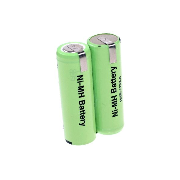 Batterie de rasoir électrique 2x 4/5AA NI-MH 2.4V 1200mah avec pattes
