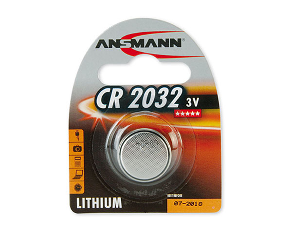 Pile bouton lithium Ansmann CR2032