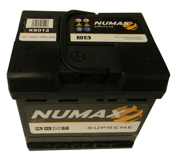 Batterie de démarrage Numax Supreme L1 XS012 12V 55Ah / 560A
