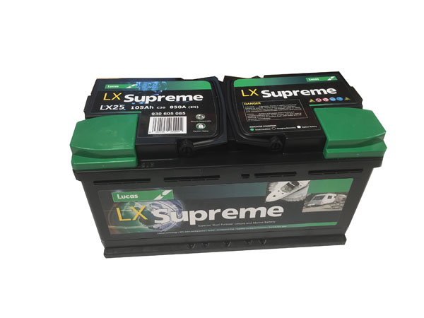 Batterie de démarrage Loisirs/Camping-cars Lucas Dual Purpose L5 LX25 12V  105Ah / 850A