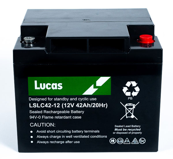 Batterie Plomb Etanche Stationnaire et Cyclage Lucas VRLA AGM ...