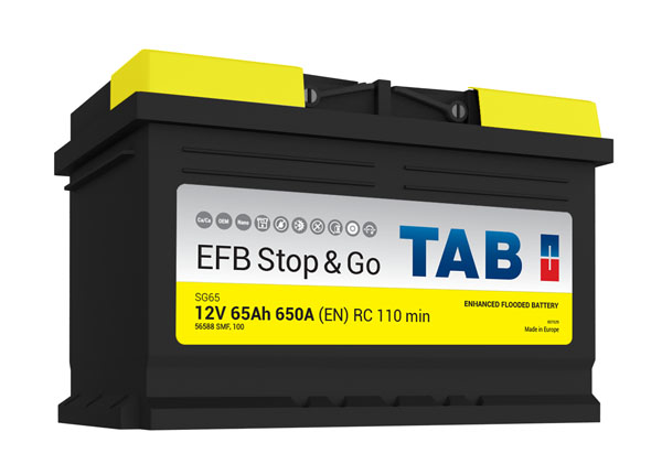 Batterie de démarrage TAB Start&Stop EFB L3B SG65 12V 65Ah 650A