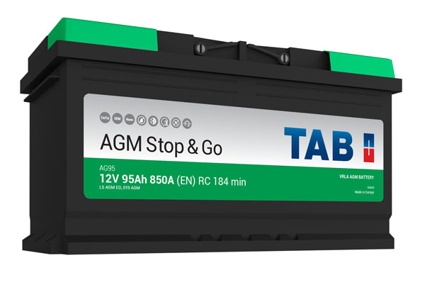 Batterie de démarrage TAB Start&Stop AGM L5 AG95 12V 95Ah 850A