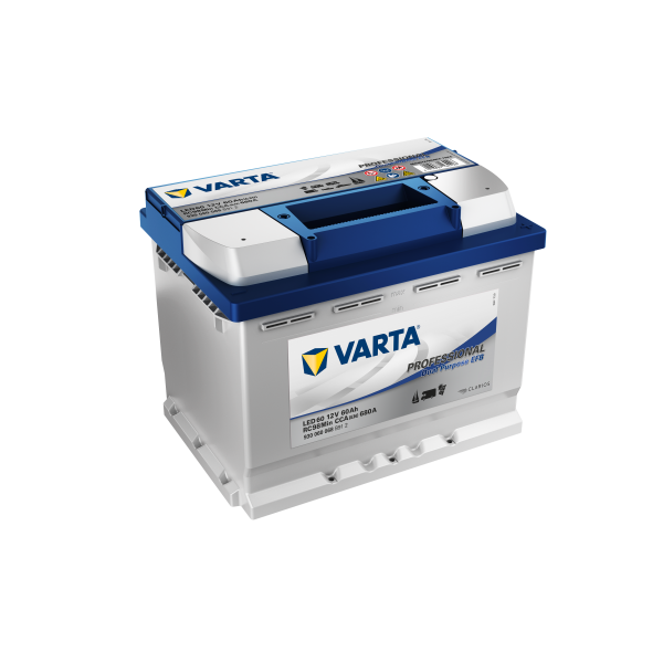 Batterie VARTA Professional Dual Purpose EFB LED 60 12V 60AH 680 AMPS  246x175x190 + Droite