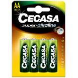 4 piles LR6 AA CEGASA SUPER ALCALINE