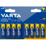 lot de 8 piles varta longlife power (6+2)