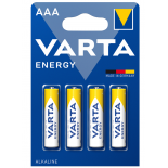 4 piles LR03 AAA VARTA ENERGY ALCALINE