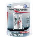 2 piles LR6 / AA 1.5V Lithium pour capteurs d'alarme