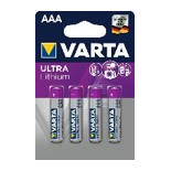 LR3/AAA - PILE LITHIUM VARTA 1.5V BLISTER DE 4