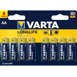 LR06/AA - VARTA LONG LIFE POWER ALCALINE - BLISTER DE 8