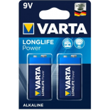 6LR61- VARTA LONG LIFE POWER ALCALINE - BLISTER DE 2