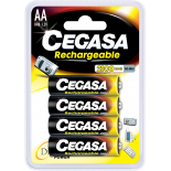 4 piles rechargeables accu AA LR6 1.2V 2100mAh