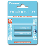 2 batteries de téléphone PANASONIC Eneloop Lite AA NI-MH 1,2V 1000mAh
