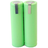 Batterie de rasoir lectrique 2xAA NI-MH 2.4V 2000mah avec pattes