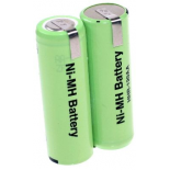 Batterie de rasoir électrique 2x 4/5AA NI-MH 2.4V 1200mah avec pattes