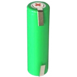 Batterie de rasoir électrique AA NI-MH 1.2V 2000mah avec pattes