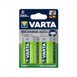 Piles rechargeables D-HR20 3000mAH x 2 VARTA