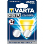 2 piles lithium bouton Varta CR2016