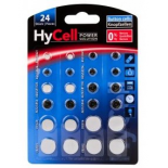 Hycell 1516-0003 lot de 2x (CR2032,CR2016,CR2025,CR1620, LR44,LR754,LR1130,LR41,LR43,LR1220,LR626,LR621)