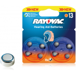 8 piles auditives Rayovac HA13 / PR48 / PTZA13 SOUS BLISTER