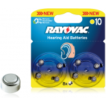 8 piles auditives Rayovac AH10 / PR70 / ZA10 SOUS BLISTER