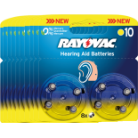 80 piles auditives RAYOVAC 10