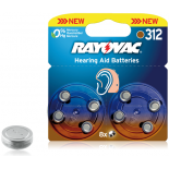 8 piles auditives Rayovac PR41 / HA312 / ZA312 SOUS BLISTER