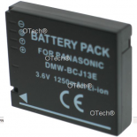 Batterie photo numerique pour PANASONIC DMW-BCJ13E 3.6V Li-Ion 1250mA
