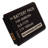 Batterie photo numerique type Samsung SLB-1137D Li-ion 3.7V 1400mAh