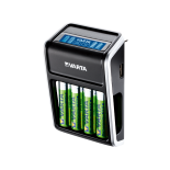 Chargeur de piles rechargeables Varta LCD Plug + 4 accus AA 2100mAh Ready to Use