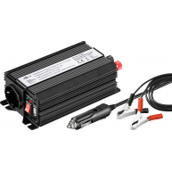 Convertisseur de tension 12V-300W avec prise allume-cigare et pinces