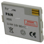 Batterie de téléphone portable pour PANASONIC X500 Li-ion 500 / 600mAh