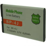 Batterie de téléphone portable pour NOKIA BP-4J 3.7V Li-Ion 1150mAh