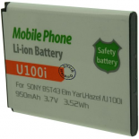 Batterie de téléphone portable pour SONY U100i / BST43 3.7V Li-Ion 950mAh