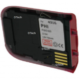 Batterie de téléphone portable pour PHILIPS FISIO 820 / 822 / 825 red Li-ion 700 / 800mAh