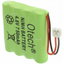 Batterie de tlphone 4.8V Ni-Mh 750mAh