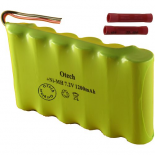 ACCUS OTech AA sortie Fils + connecteurs  sertir 7.2V Ni-Mh 1700mAh