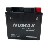 Batterie moto NUMAX NTX5LBS SLA 12V 4Ah 70A Dimensions: 113x69x105mm et plus à Droite