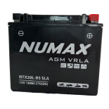 Batterie moto NUMAX NTX20-BS SLA 12V 18Ah 270A Dimensions: 175x87x155mm et plus à Gauche
