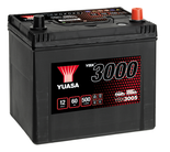 Batterie Yuasa YBX3005 conventionnelles standard 12 V 60 AH 500 AMPS L 231 l 173 H 225