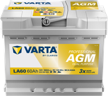 Batterie Loisirs Marine VARTA Professional AGM LA60 - 12V 60Ah 680A