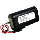 Pack li-ion 2S1P 18650 7.2V-7.4V 3400mAh avec BMS