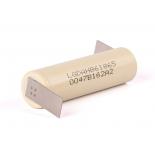 Accu industriel li-ion 18650 3.7V 1500mAh 30A LG INR 18650-HB6 avec pattes  souder Z