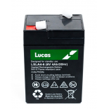 Batterie Plomb Etanche Stationnaire Lucas VRLA AGM  LSLA4-6 6V 4Ah.