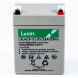 Batterie Plomb Etanche Stationnaire Lucas VRLA AGM  LSLA2.9-12 12V 2.9Ah.