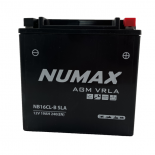 Batterie moto Numax Premium AGM  MB16LB / YB16LB SLA 12V 19Ah 210A