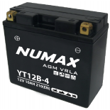 Batterie moto Numax Premium AGM YT12B-4 12V 10Ah 210A