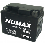Batterie moto Numax Premium AGM    YTX4L-BS 12V 3Ah 50A