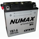 Batterie moto Numax Standard    YB7-A 12V 7Ah 105A 