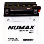 Batterie moto Numax Standard    YB10L-B2 12V 11Ah 120A